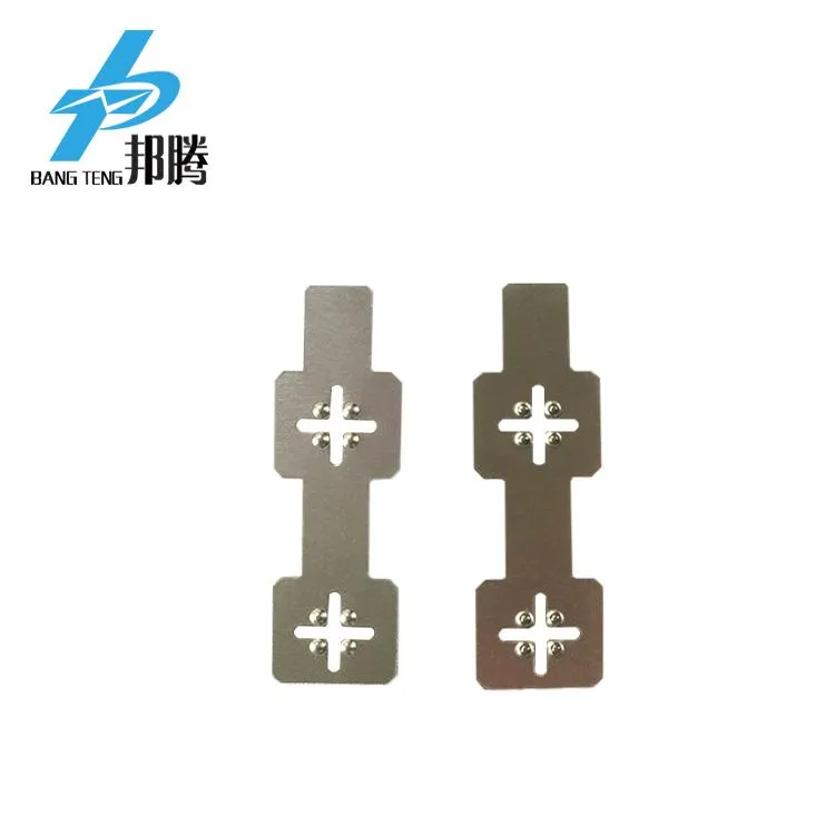 Wholesale 18650 Nickel Plate with Bump Easy Welding Lithium Battery Connector 18650 2p Nickel Tabs