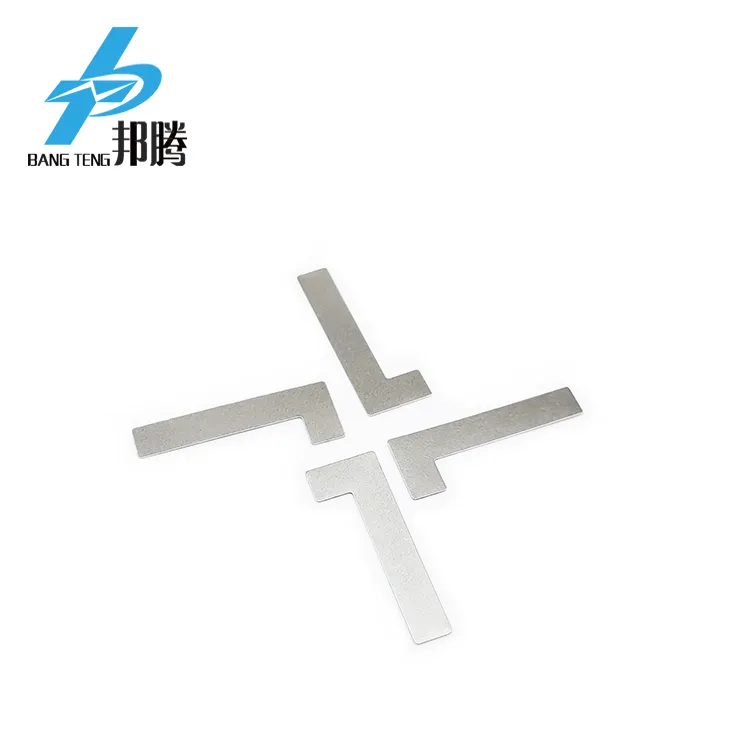 OEM L Type Battery Sheet Shape Nickel Tabs 0.15 mm Nickel Solder Tabs for Welding 18650 Battery Nickel Tabs Battery Connector