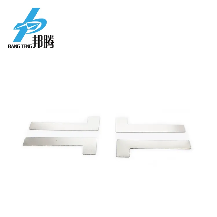 OEM L Type Battery Sheet Shape Nickel Tabs 0.15 mm Nickel Solder Tabs for Welding 18650 Battery Nickel Tabs Battery Connector