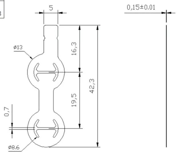Battery Pack Spot Welding Nickel Tabst Ni200 0.15mm Pure Nickel 99.99% T Type 2p Nickel Sheet