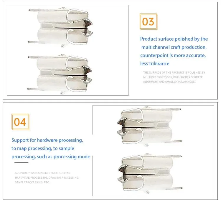 Manufacturer Custom Sheet Hardware Components Parts Bending Laser Cutting Stamping Processing Plug Socket Shrapnel