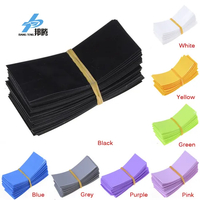 Selongsong Panas PVC Baterai Sel Tunggal Precut 18650 21700 26650 32650 dengan Berbagai Warna untuk Pilihan