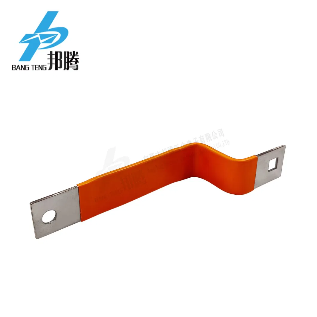 Customized Nickel Insulated Soft Copper Bus Bar with Pet Shrink