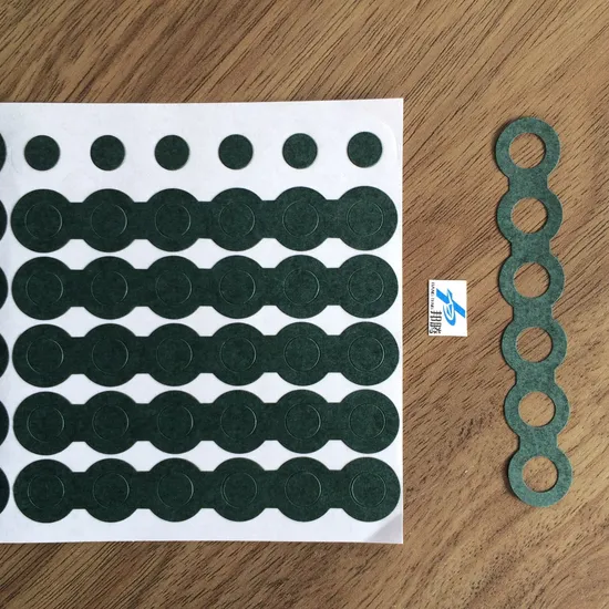 Potongan Die Berkualitas Tinggi 18650 Baterai Lithium 6p Kertas Isolasi 18650 Gasket Sel Baterai Isolator Spacer Kertas Ikan Adhesif