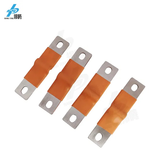 280A Busbar Aluminium Tembaga Lunak dengan Tabung Isolasi 0.1mm Busbar Fleksibel Tembaga Laminasi Tembaga