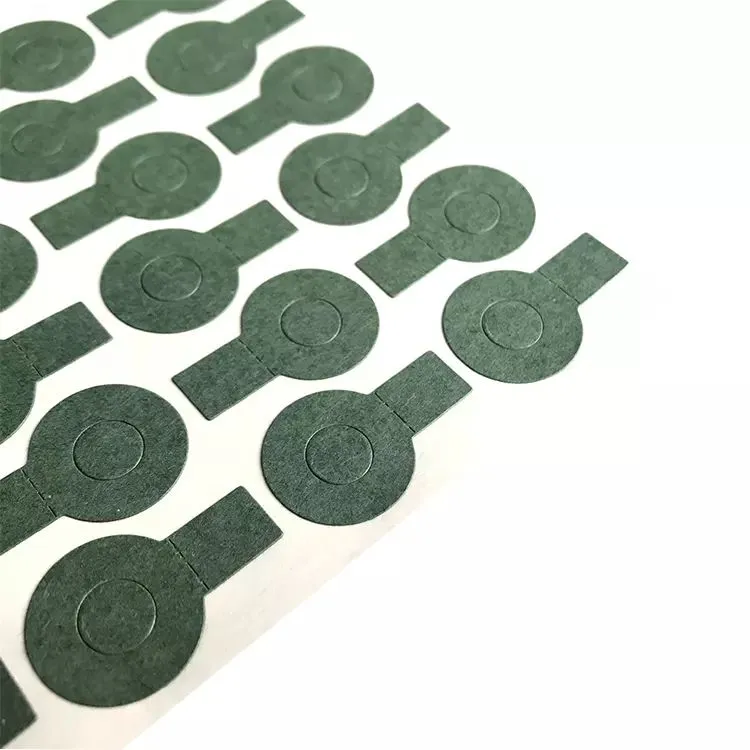 18650 Battery Insulation Spacer Single Barley Paper with Crease for Battery Insulating Refractory Electric Insulation Barley for Battery