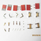 2 Terminal Lug Stainless Steel Datar, Terminal Konektor PCB Terminal Isolasi Listrik Barley untuk Baterai Papan PCB Terminal Blok Papan Terminal Motor