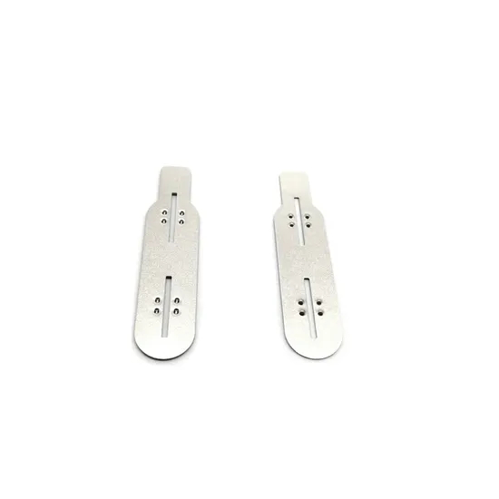 Grosir 18650 Konektor Baterai Lithium Pelat Nikel dengan Benjolan 0.3mm Lembaran Nikel 18650 2p Konektor Baterai Lithium dengan Kaki Pelat Nikel