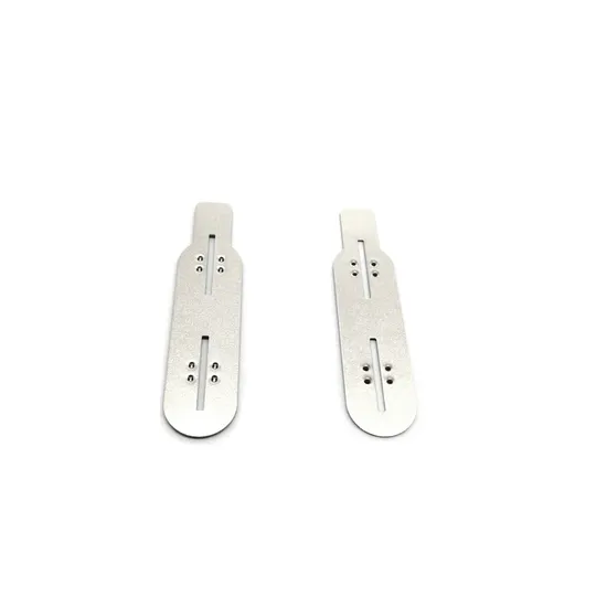 Grosir 18650 Konektor Baterai Lithium Pelat Nikel dengan Benjolan 0.3mm Lembaran Nikel 18650 2p Konektor Baterai Lithium dengan Kaki Pelat Nikel