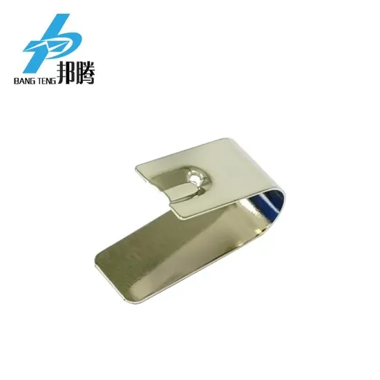 Lembaran Stamping Logam Stainless Steel Berlapis Nikel Bentuk U Kustom untuk Kontak Shrapnel Perangkat Keras Baterai Aksesori Baterai