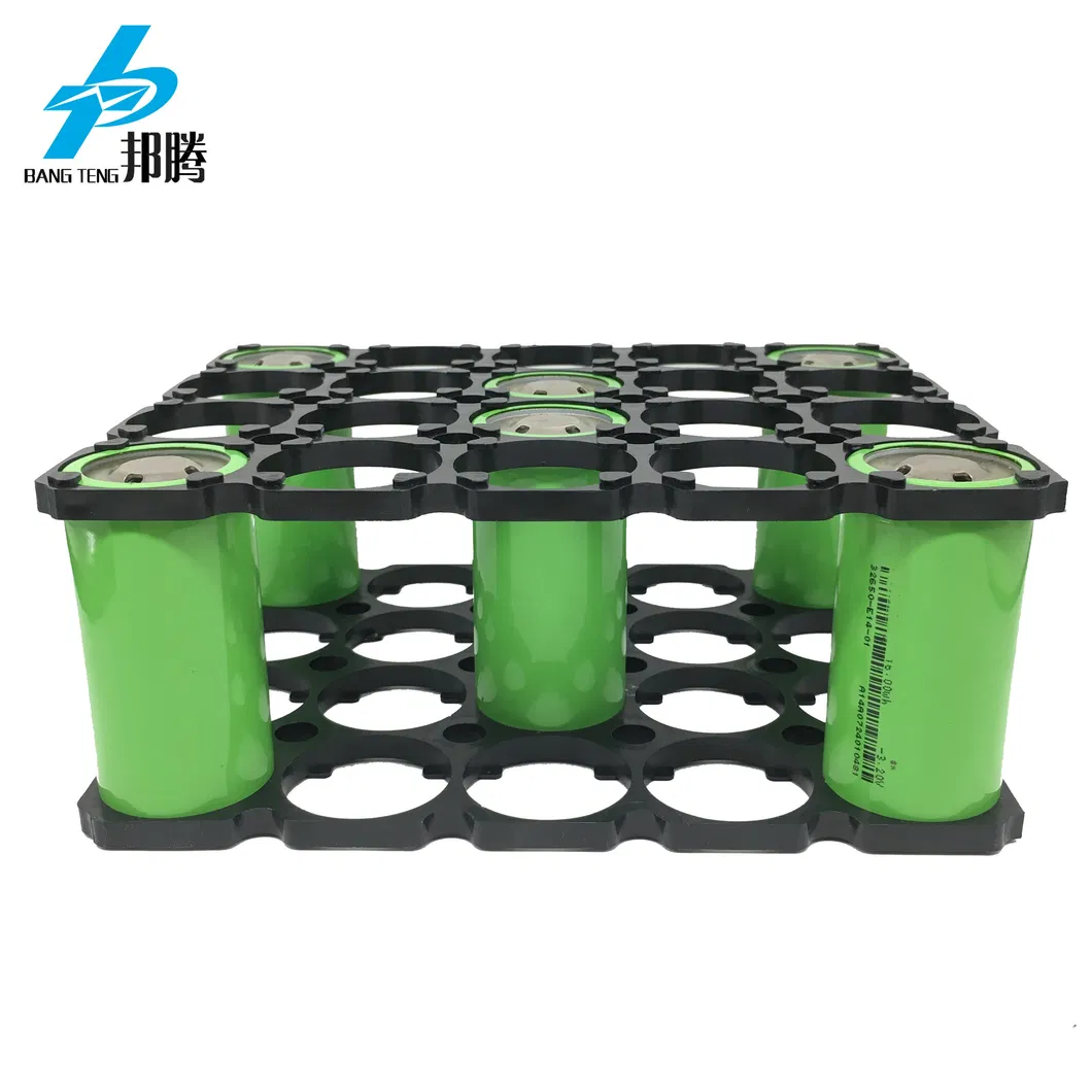 Custom 32650 4s5p 4X5 Lithium Battery Cell Spacer Plastic Holder Bracket for DIY Battery Pack