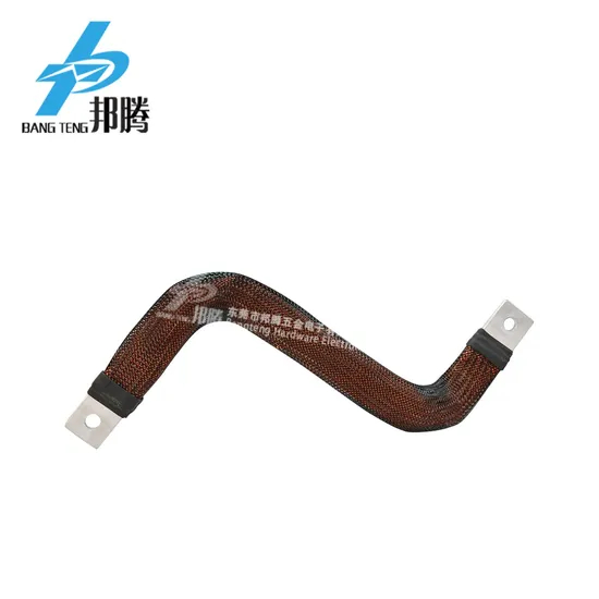 Busbar Tembaga Lunak Kustom Fleksibel dengan Tabung Jaring Anyaman dan Penutup Ujung