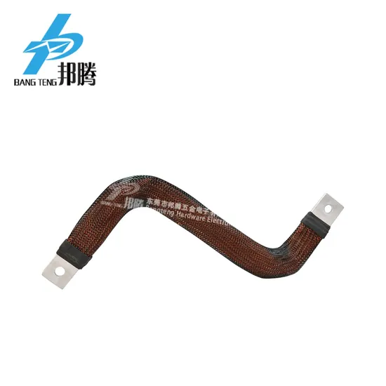Busbar Tembaga Lunak Kustom Fleksibel dengan Tabung Jaring Anyaman dan Penutup Ujung