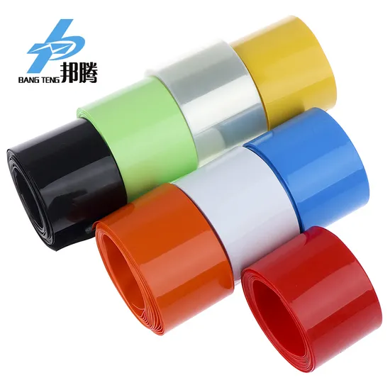 Selubung Kulit PVC Jernih 300m Tabung Penyusut Panas Li-ion Film PVC yang Dapat Menyusut Selongsong