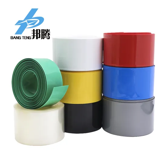 Warna-warni 65mm 160mm 200mm 300mm 630mm PVC untuk Pembungkus Penyusut Tahan Air Paket Baterai