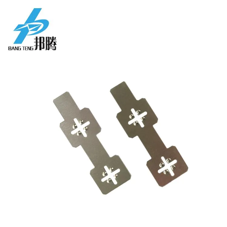 Wholesale 18650 Nickel Plate with Bump Easy Welding Lithium Battery Connector 18650 2p Nickel Tabs