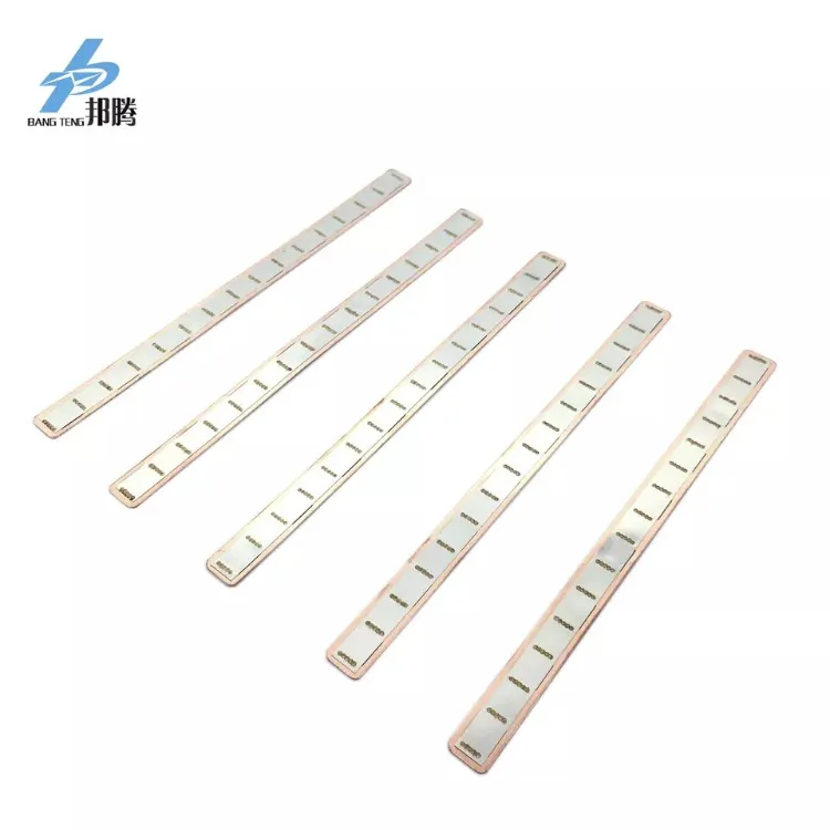 Wholesale 8p 18650 Busbar Copper Nickel Sheet Battery Pack Busbar Connector 18.5mm Copper Plated Strip Copper Foil Sheets Battery Connector