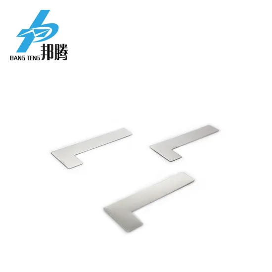 OEM L Tipe Baterai Lembar Bentuk Konektor Nikel 0.15 mm Konektor Solder Nikel untuk Pengelasan 18650 Konektor Nikel Baterai