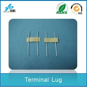 2 Terminal Lug Stainless Steel Datar, Terminal Konektor PCB Terminal Isolasi Listrik Barley untuk Baterai Papan PCB Terminal Blok Papan Terminal Motor