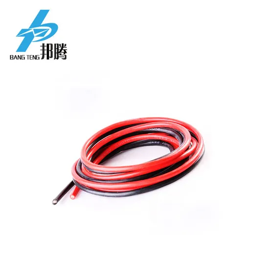 Kawat Silikon Merah Hitam yang Sangat Fleksibel 6 8 10 12 14 16 18 20 22 24 AWG Kawat Silikon Terisolasi