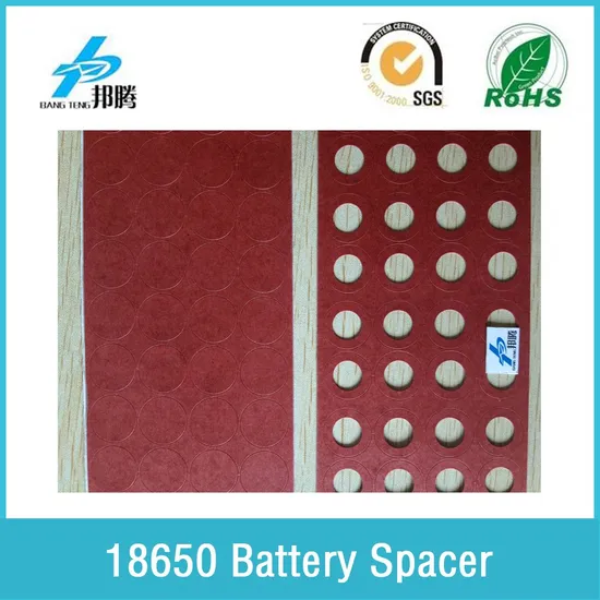 Spacer Isolasi Positif Kertas Isolasi untuk 18650 Baterai Positif