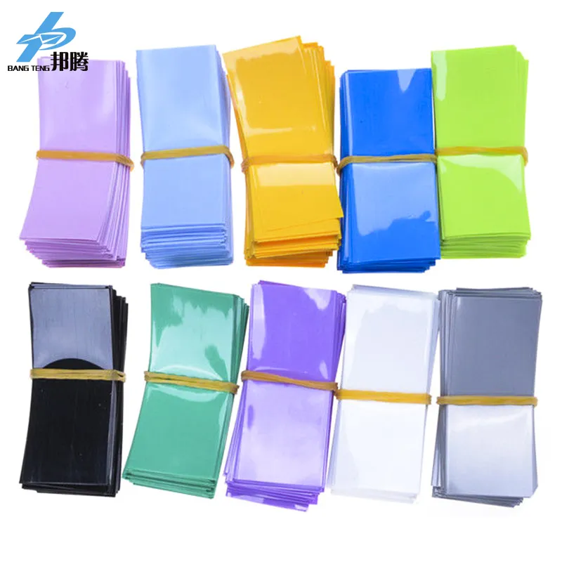 Precut Single Cell 18650 21700 26650 32650 Battery PVC Heat Shrink Sleeve with Various Colors for Option