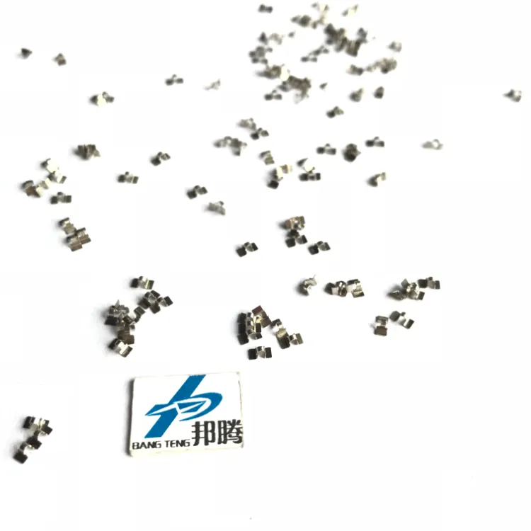 DIY Precision Hardware Stamping for Battery Contact Pure Nickel Sheet SMD Mount Tab Pure Nickel Tab SMT Mount Contact Tab