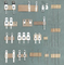 2 Terminal Lug Stainless Steel Datar, Terminal Konektor PCB Terminal Isolasi Listrik Barley untuk Baterai Papan PCB Terminal Blok Papan Terminal Motor