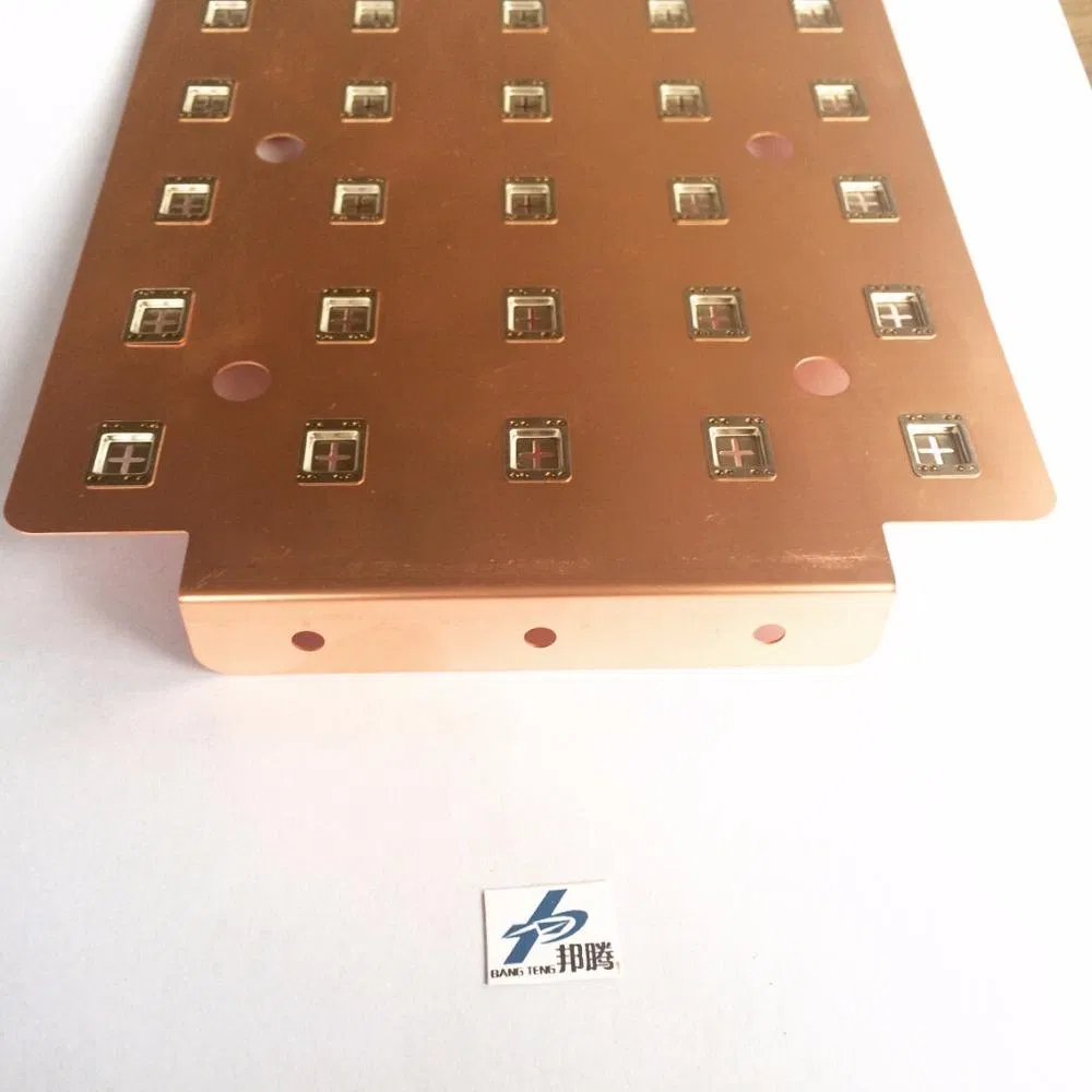Supply 0.6mm 27.8mm Distance Copper Busbar Connector for 26650 Battery Pack Copper Bar Power Supply Busbar Connector Wire Connector
