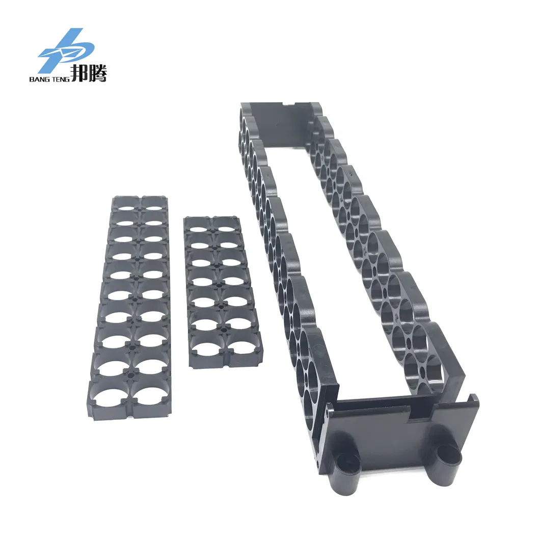 Custom Li-ion Battery for 18650 Battery Pack ABS Black Plastic 2s10p Battery Holder Battery Storage Battery Charger Plastic Cell Battery Holder Storage Battery