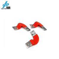 Batang Bus Aluminium Dipping Terisolasi PVC Oranye Lempeng Aluminium Datar