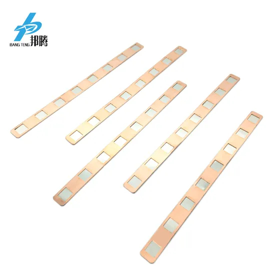 Pelat Busbar Aluminium Fleksibel Konektor Lto LiFePO4 Daya Braided 18650 Baterai Lithium Busbar Tembaga Datar