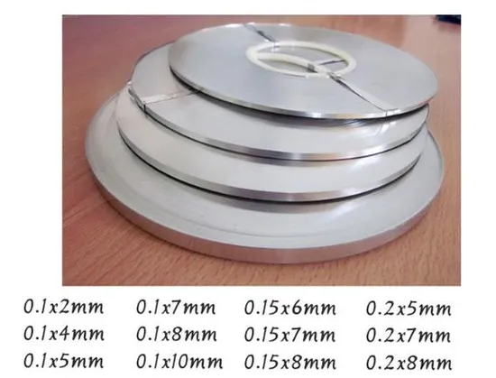 18650 21700 26650 32650 Foil Paduan Nikel Ni200 Strip Nikel dengan Paket Baterai Lithium Bahan Mentah