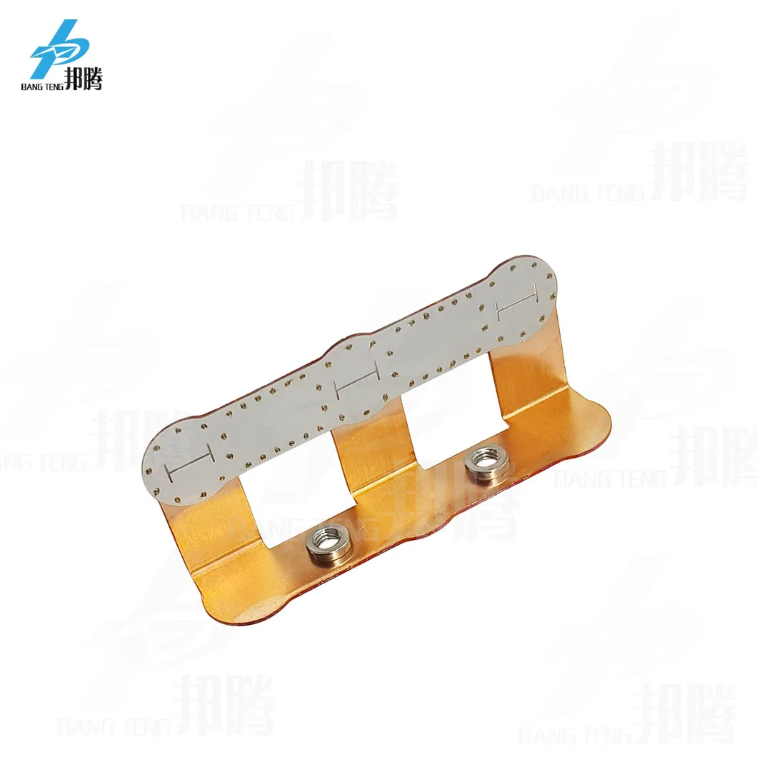 32650 32140 Copper-Nickel Welding Piece 3p Battery Bus Bar with 34.5mm Positive and Negative Copper Bus Bar Spacing