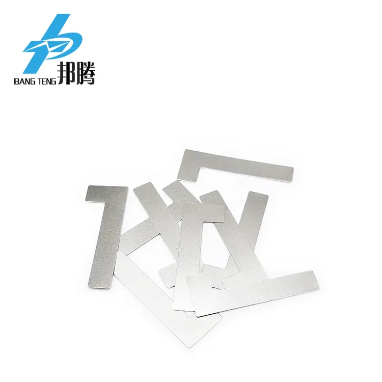 OEM L Type Battery Sheet Shape Nickel Tabs 0.15 mm Nickel Solder Tabs for Welding 18650 Battery Nickel Tabs Battery Connector