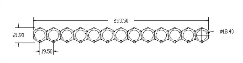 18650 Cell Battery Holder Honeycomb Lithium Battery Brackets ABS Bike Cell Holder 13p 18650 Battery Holder