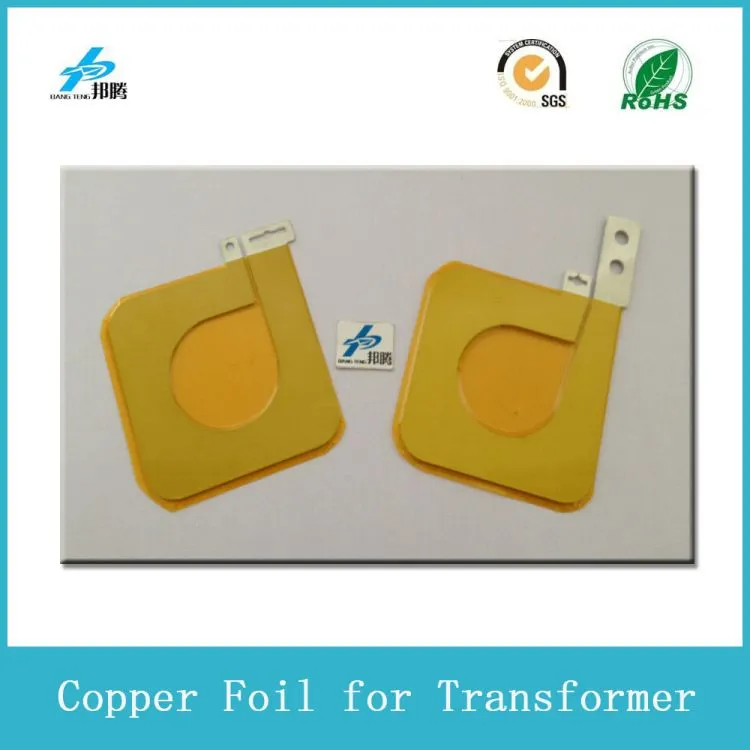 Precision Stamping Copper Sheet for Transformer Copper Lead Frame Covered by Kapton Wholesale Copper Busbar Power Supply Busbar Connector