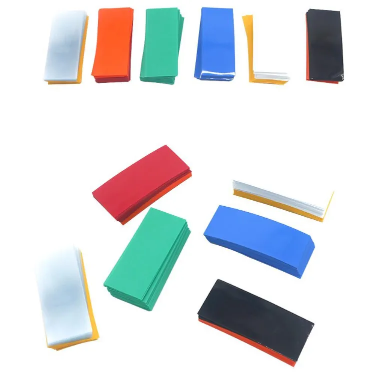 Colorful Single Battery Wrapping Heat Shrink Tube 0.08mm Thickness 20mm Width PVC Heat Shrink