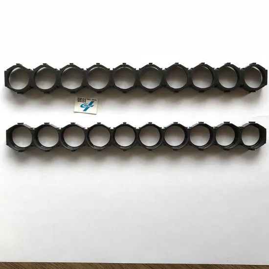 Pemegang Baterai Lithium Kustom Diameter18.4mm Braket Hitam untuk Sel Dislokasi 18650 10p Pemegang Baterai Penyimpanan Baterai Pengisi Daya