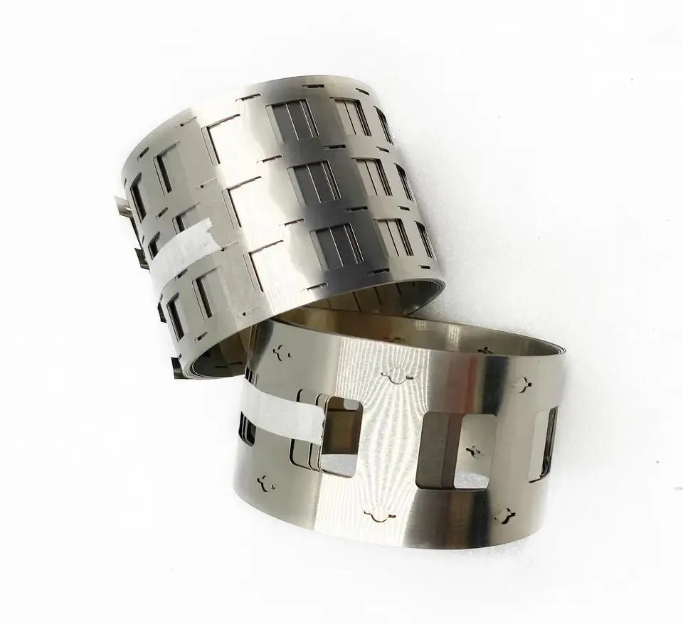 32650 Nickel Strip Pure Nickel Sheet Strip Plate Ni99.5% N4 N6 Screw Holes Offset Type