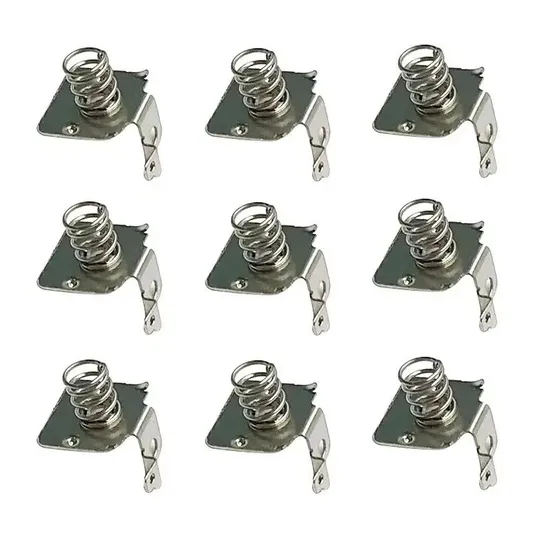 Kustom Baja Tahan Karat Shrapnel untuk 18650 Baterai Ion Litium Bagian Stamping Logam Shrapnel Baterai Pegas