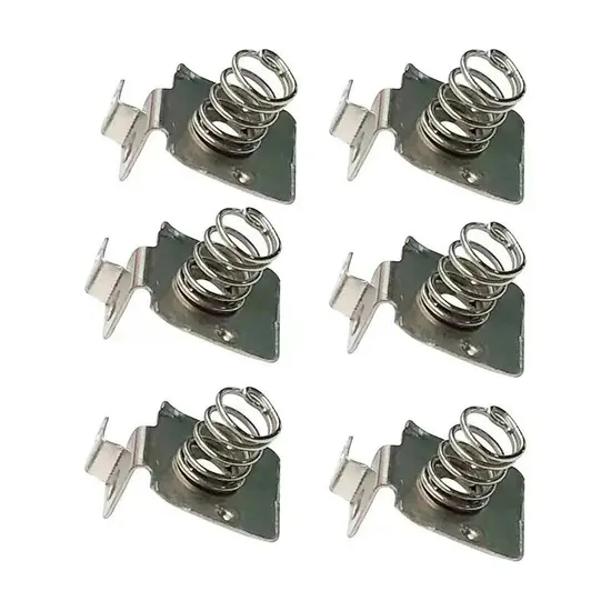 Produsen Bagian Stamping Stainless Steel Kustom 18650 Pegas Daun Penghubung Lithium Ion Shrapnel Baterai