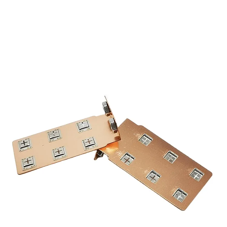 Custom Power Battery Pack Busbar Copper 2*3p Busbar Copper 18650 Battery Connector Copper Nickel Sheet