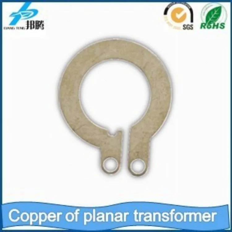 Planar Transformer Copper Foil Lead Frames Custom Thin Copper Foil Stamping Copper Sheet Copper Foil Sheets Lithium Battery Connector Copper Coil