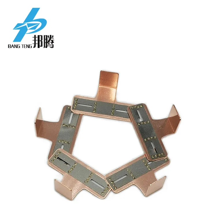 Manufacturer 18.5mm Spacing 2p T Type Power Battery Pack Busbar Copper 18650 Busbar Copper Wholesale Copper Busbar Power Supply