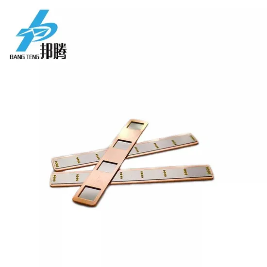 Custom 4p 18.5mm Jarak Tin Plated Copper Busbars 18650 Konektor Baterai Strip Tembaga Pelapis Tembaga Nikel untuk Baterai Lithium