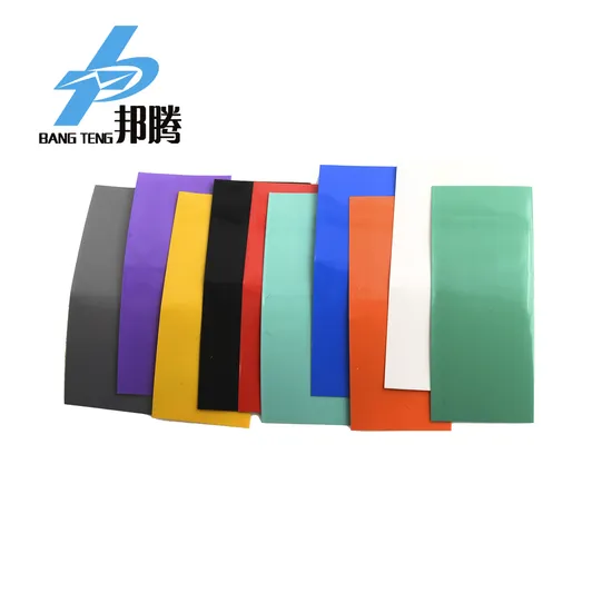 Harga Pabrik Pembungkus PVC Shrink 1000PCS 18650 Film Panas Penyusut Baterai Lembaran Plastik Film PVC Kaku 0.5mm Tebal