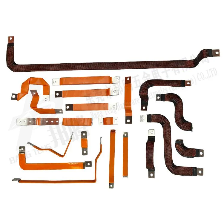 Lithium Battery Bus Bar Copper Nickel-Plated Soft Connection Copper Foil Busbar Screw