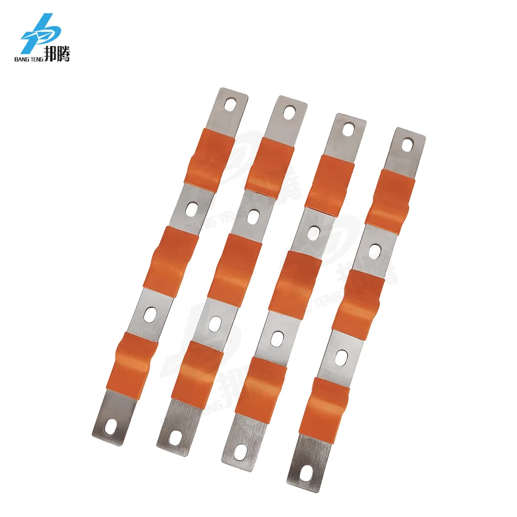 2mm Thickness 0.1mm Copper Foil Soft Copper Busbar Insulated 4p Flexible Pure Copper Busbar