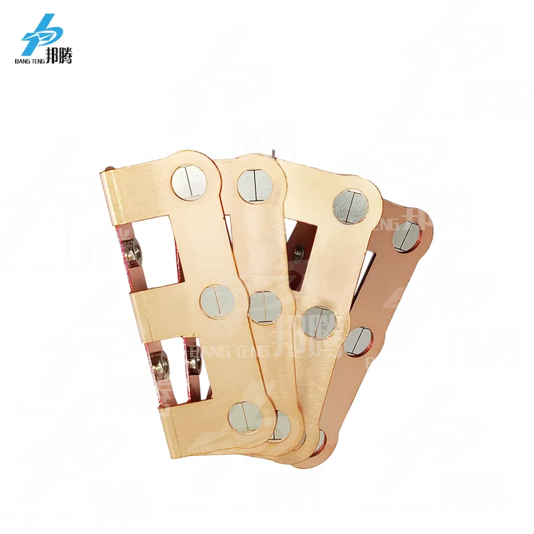 32650 32140 Copper-Nickel Welding Piece 3p Battery Bus Bar with 34.5mm Positive and Negative Copper Bus Bar Spacing